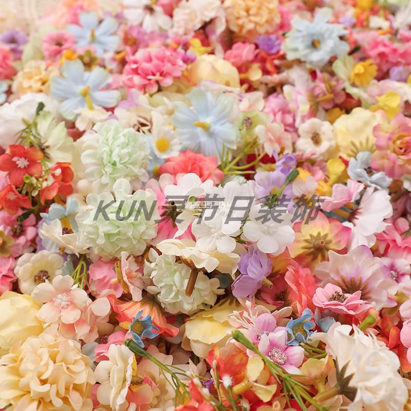 Simulated small flowers mixed and matched materials, silk flower headwear, garland, diy handcrafted material garland dress, wedding backdrop Specification drawing