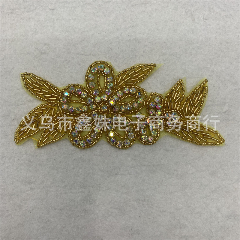 Diamond-encrusted clothing accessories, barcode rhinestone wedding dress and evening gown decoration accessories Application Scenario