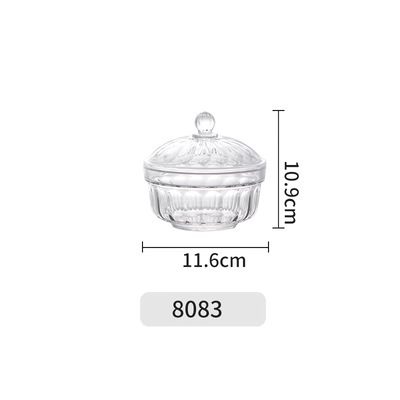 Acrylic diamond wedding candy box with lid, beauty salon bath salt transparent jar, home living room sunflower seed snack storage Item Picture