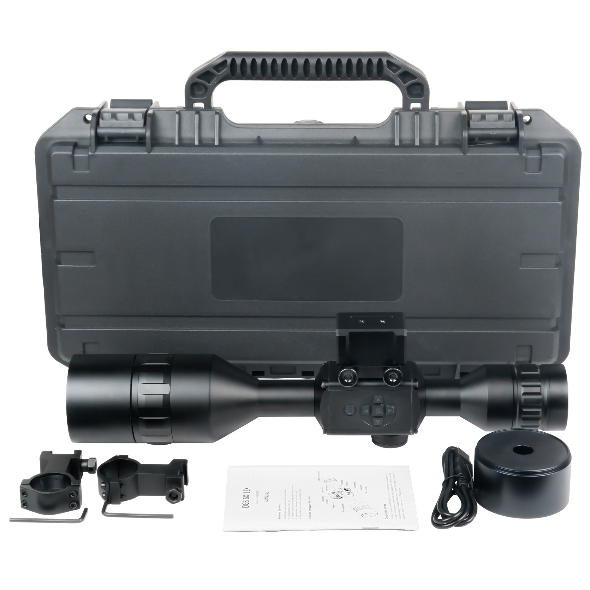 The new DGS full-color night vision device features infrared ranging, red dot calibration, pre-recording function, high-definition telescope with 64GB card Application Scenario