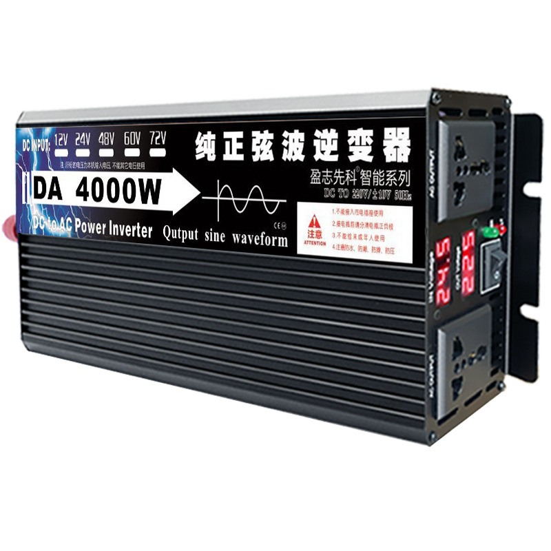 Fuente fabricante inversión pura onda sinusoidal inversor 12v24v48v60V72V a 220v convertidor de energía Item Picture