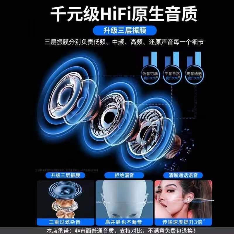 Top With Yue Hu Loda 1562Ae For Apple Bluetooth Earphones Wireless Earphones Huaqiang North 3, 4, 5 Generation Noise Reduction Specification drawing