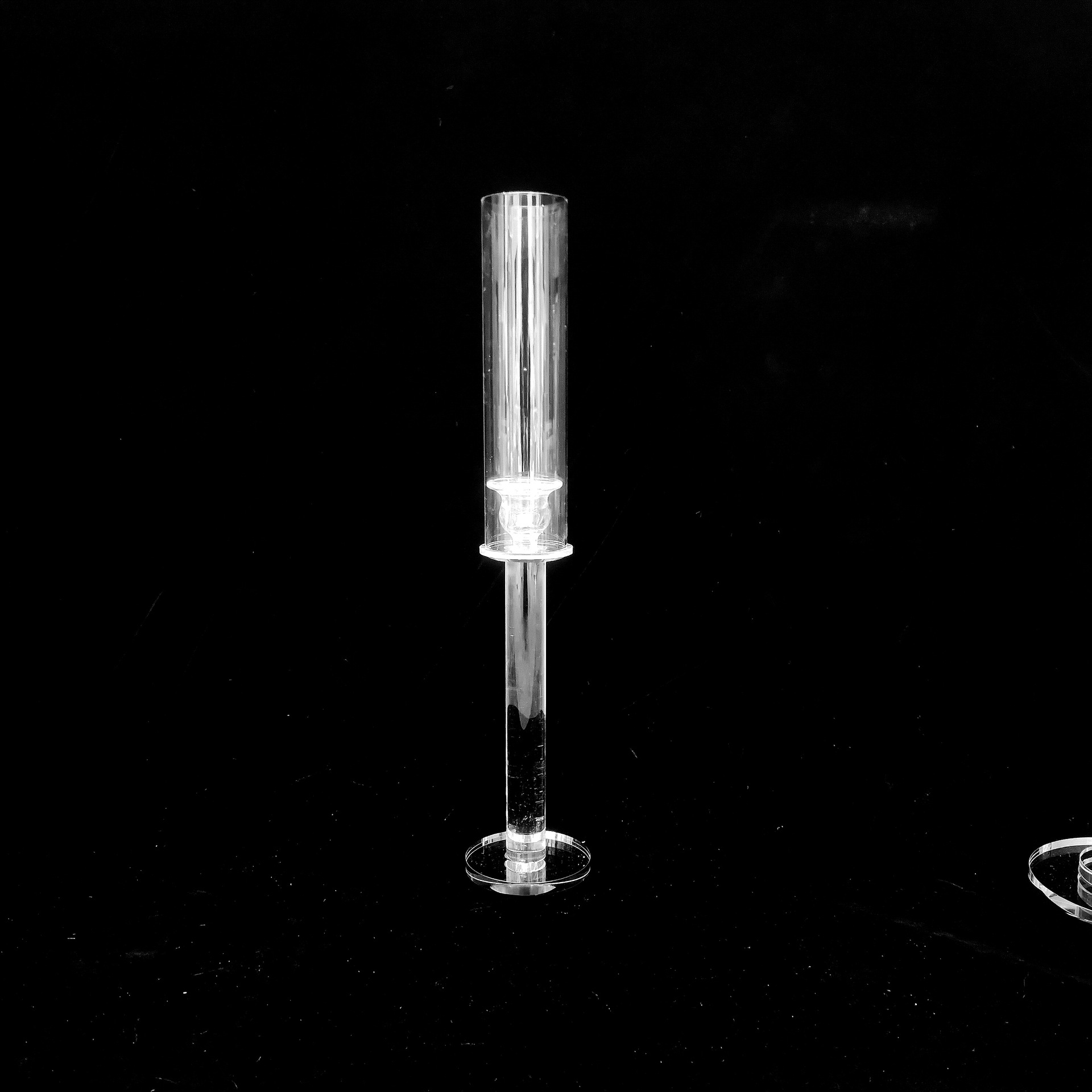 单头直杆玻璃/烛台水晶/婚庆蜡烛细节图