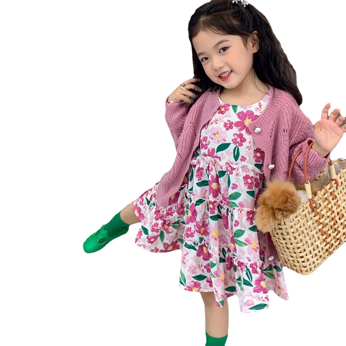 图图小象女童白底实物图