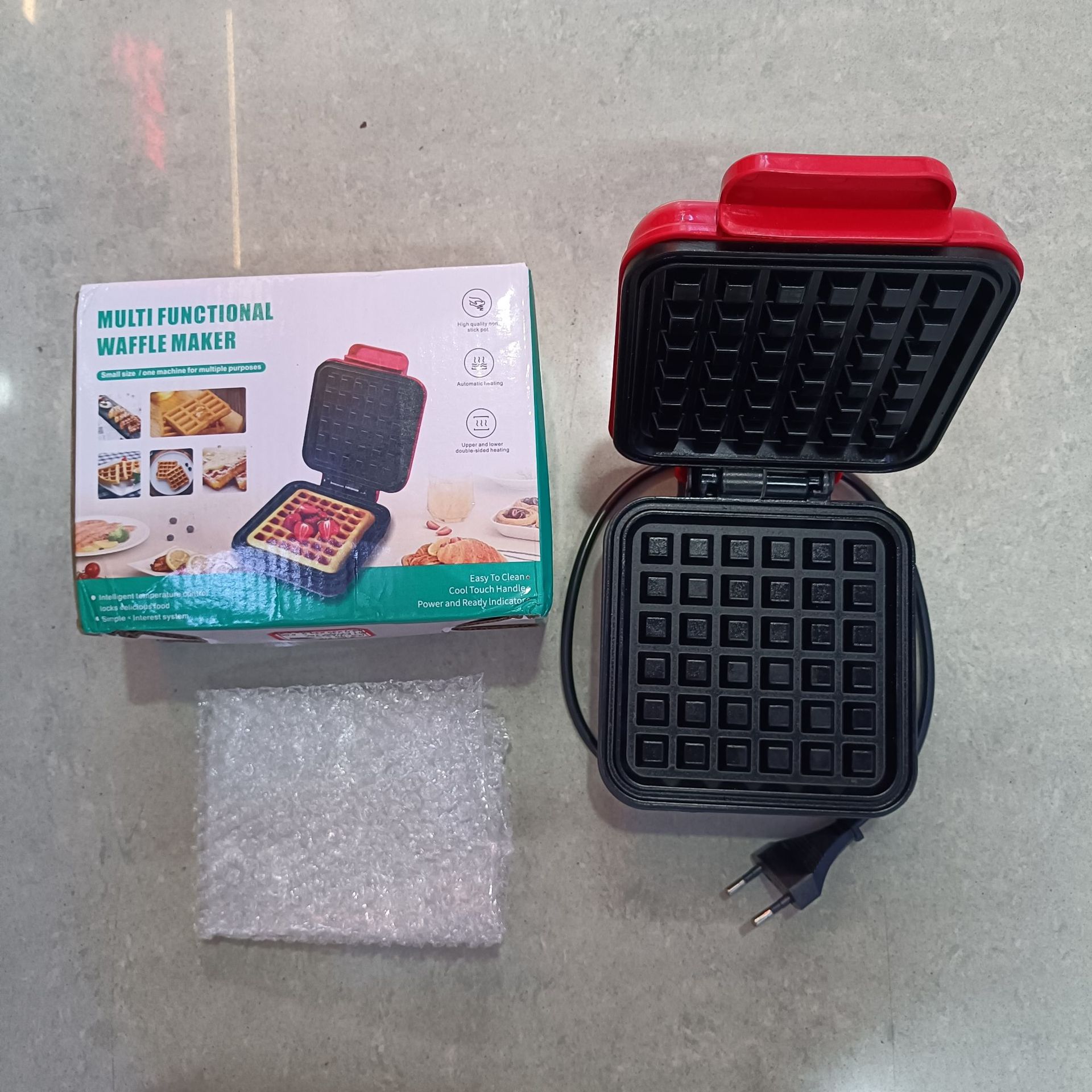 格子松饼机diy糕点家用不粘烘焙华夫饼模具waffle maker三明治机