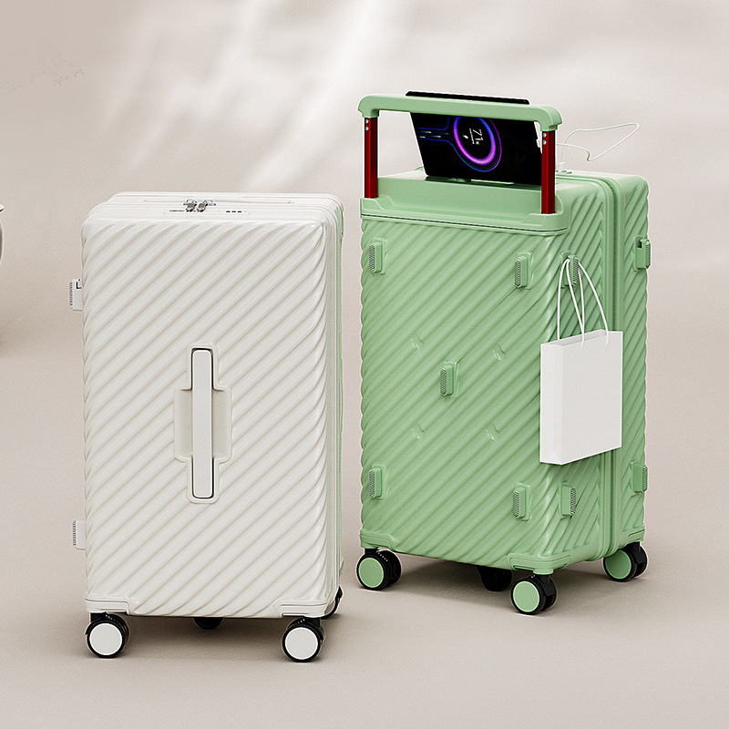 多功能宽拉杆大容量行李箱女学生干湿分离双封闭隔层旅行箱男批发