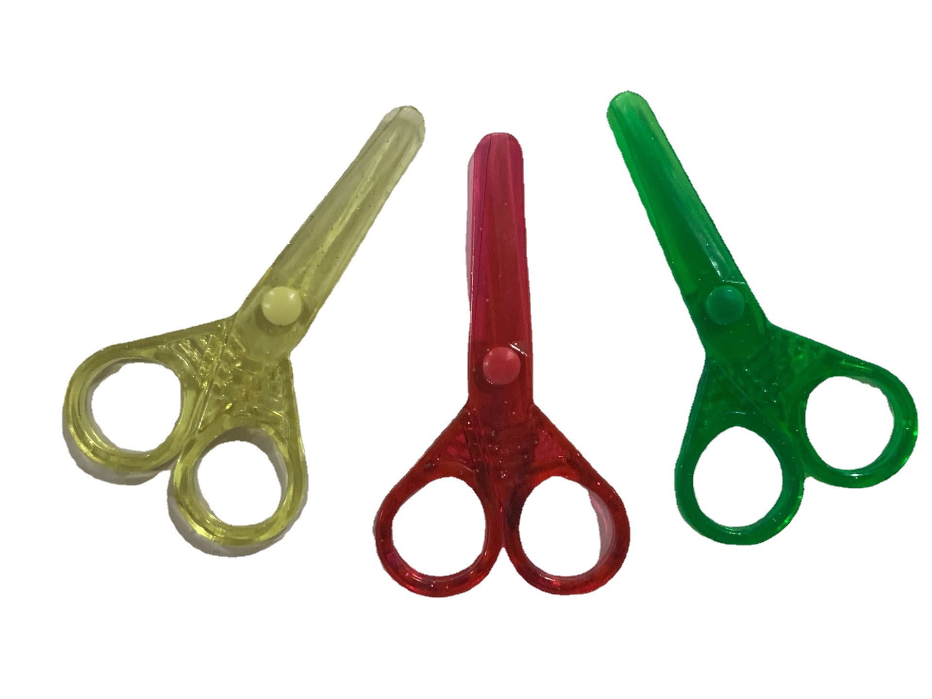 Plastic handmade scissors, kindergarten, primary school, children's scissors, Bao Bao art, paper-cutting, cartoon scissors Item Picture