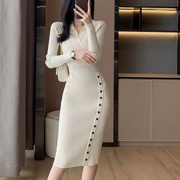 女士连衣裙/裙子/女装女式修身时尚休闲/连衣裙显瘦/女装连衣裙产品图