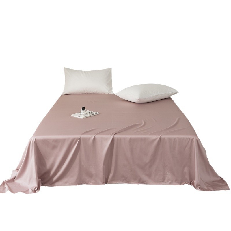 Single-piece quilt cover, pure cotton long-staple cotton bed sheet, bed cap, oversized quilt cover, skin-friendly single and double solid color bedding Item Picture