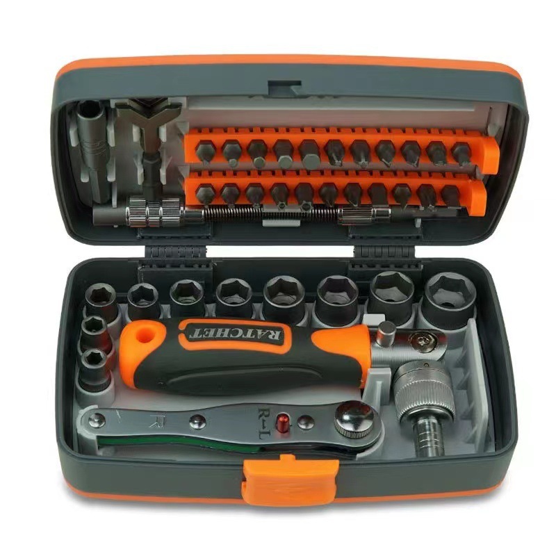 Ratchet wrench sleeve, car and household 38-piece screwdriver set, super-hard multi-functional set, maintenance tool 2880A Specification image