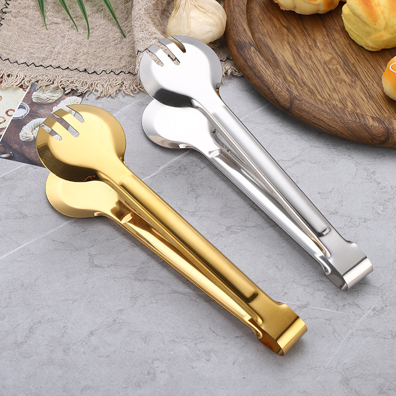 Stainless steel food tongs, outdoor barbecue food tongs, kitchen tools, buffet barbecue tongs, baking bread tongs wholesale Application Scenario