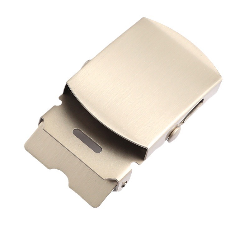 裤带男士/磁扣配件/折叠皮带扣/男士潮流腰带/皮带自动扣头白底实物图