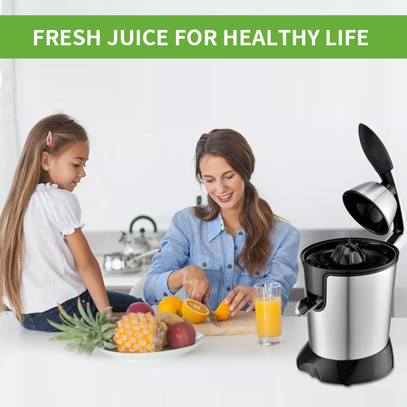American-grade 110v Taiwanese juicer, stainless steel hand-press electric juicer, lemon and orange pulp juice separator and food processor details Picture