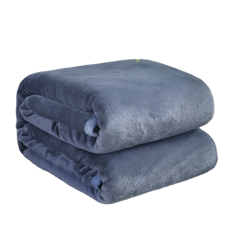 Cross-Border Foreign Trade For Solid Color Flannel Blanket Plain Coral Velvet Blanket Gift Blanket Wholesale Children's Blanket Blanket Single Winter Item Picture