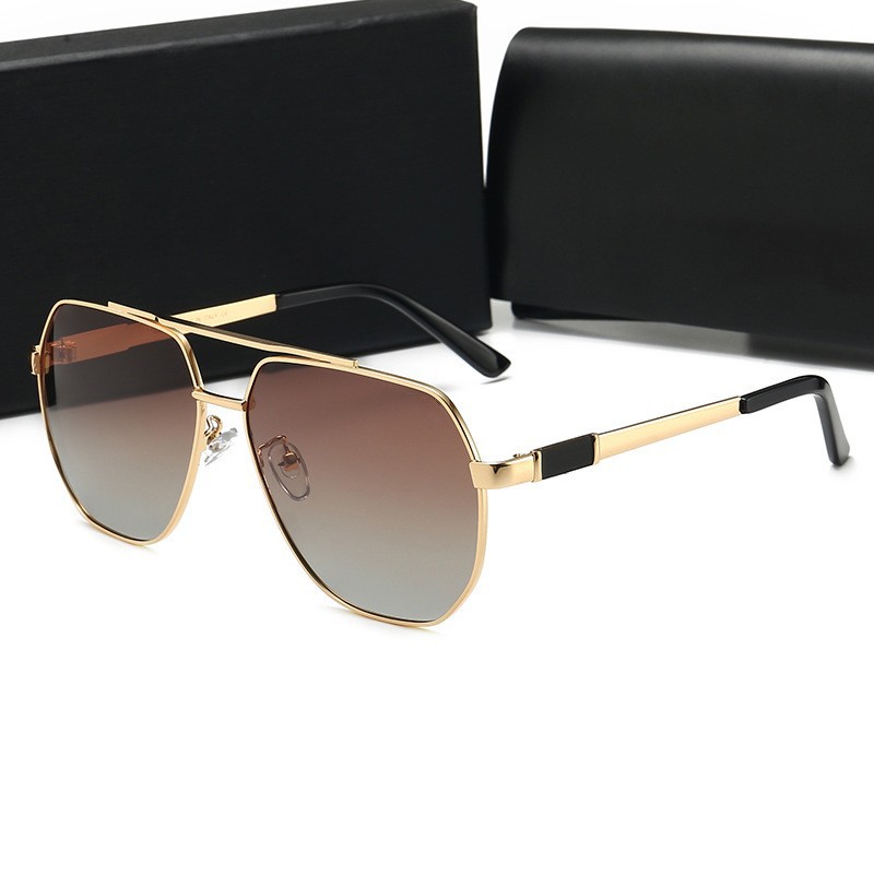 新款太阳镜男白底实物图