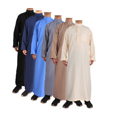 一件代发穆斯林男士长袍阿拉伯大袍男袍工厂代发跨境零售平台货源