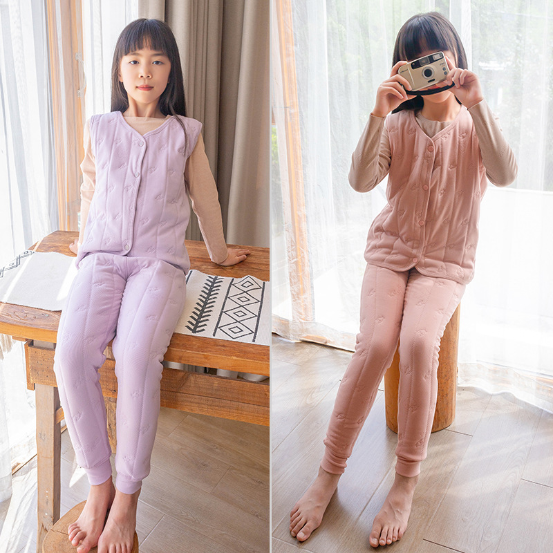 儿童保暖裤冬季加绒加厚内穿女童男童棉裤羊毛秋裤中大童详情图3