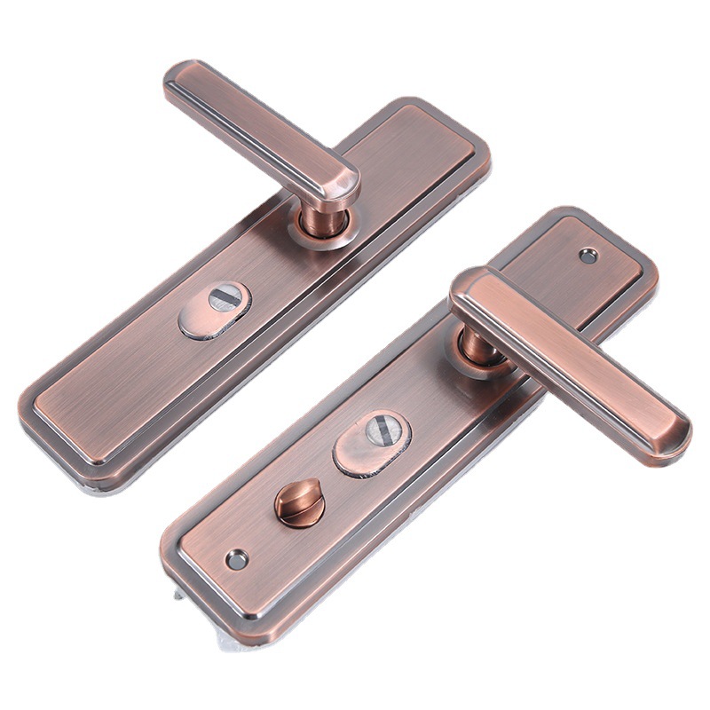 厂家批发双面加衬多功能拉手防盗门防撬家用门把手双快双活通用锁