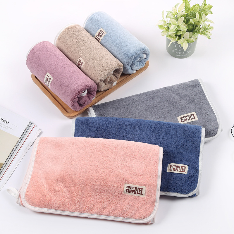 【LOVELY HOME】【 Hold Jia 】 Coral velvet towel soft absorbent face towel Tiktok The same type of face towel manufacturers spot wholesale can embroider character Specification drawing
