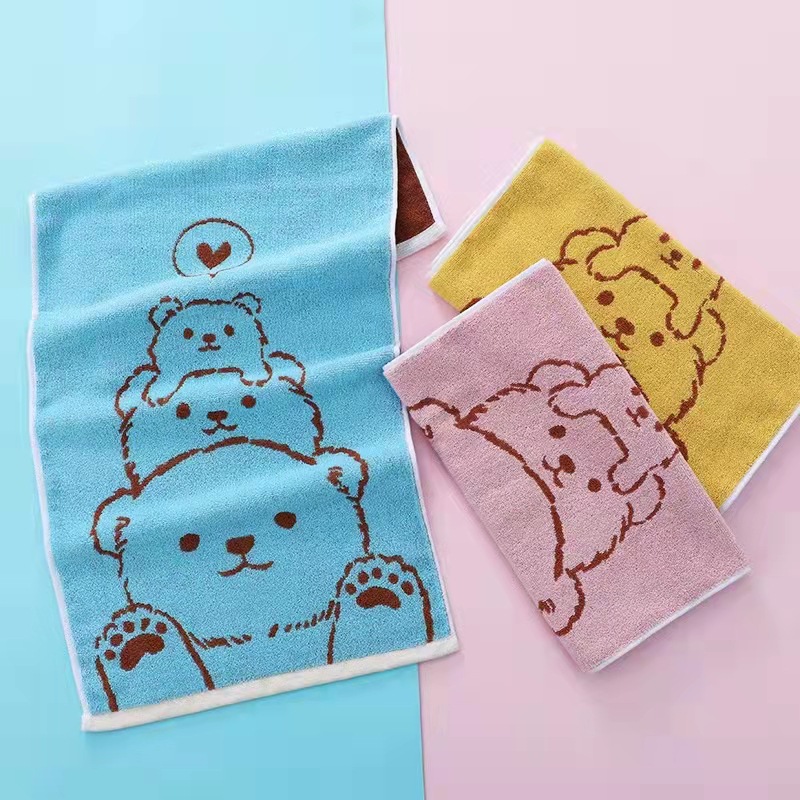 Forsweet Cotton Face Towel Thickened Face Towel Soft Absorbent Household Adult Gifts Lovely Jacquard Large Towel Wholesale Application Scenario