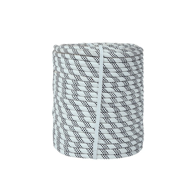 Safety rope, outdoor climbing rope, high-altitude operation rock climbing nylon rope, fire escape steel wire core polypropylene safety rope Item Picture