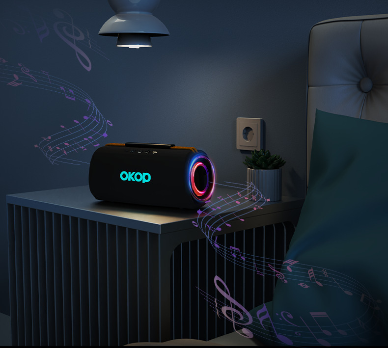 815 Best-selling RGB lighting Bluetooth Speaker for Home, desktop and outdoor use, portable handheld subwoofer, cross-border mini speaker pic 16