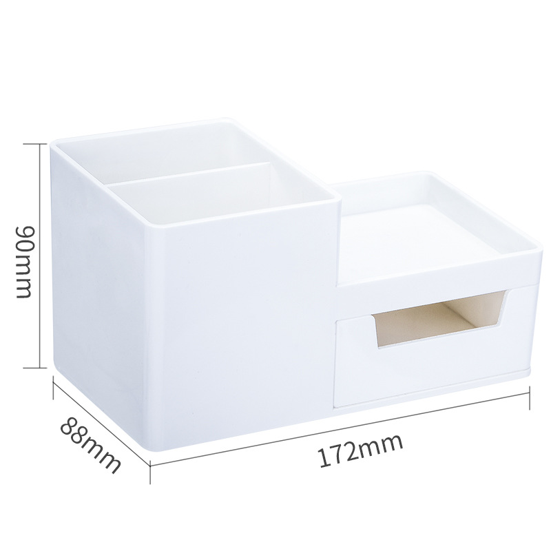 Simple pen holder storage box, office storage, simple pen holder, student desk, girls' creative ins Japanese-style drawer Item Picture