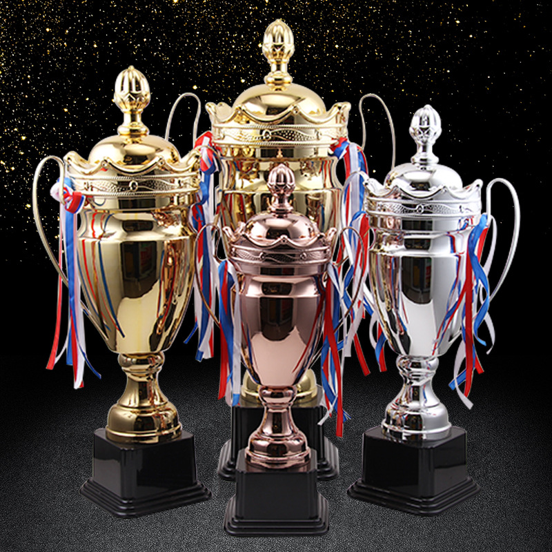 Wholesale 2022 new high-end metal trophies, awarding business annual meeting alloy trophies details Picture