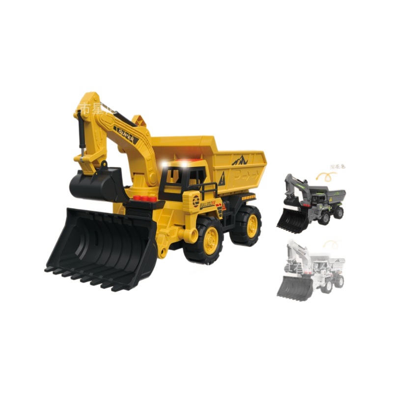 Children's large engineering vehicle toy, deformation storage, ejection track car, boy simulation excavator, alloy toy car Item Picture