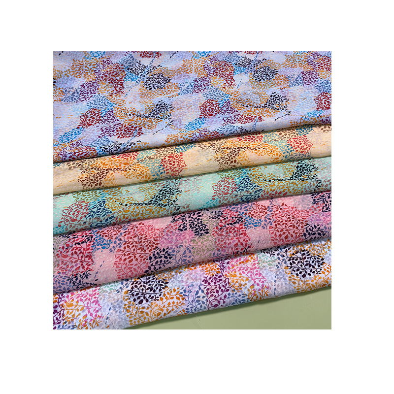 Factory Direct Sales Pearl Chiffon Chintz Summer Clothing Printed Chiffon Floret In Stock Item Picture