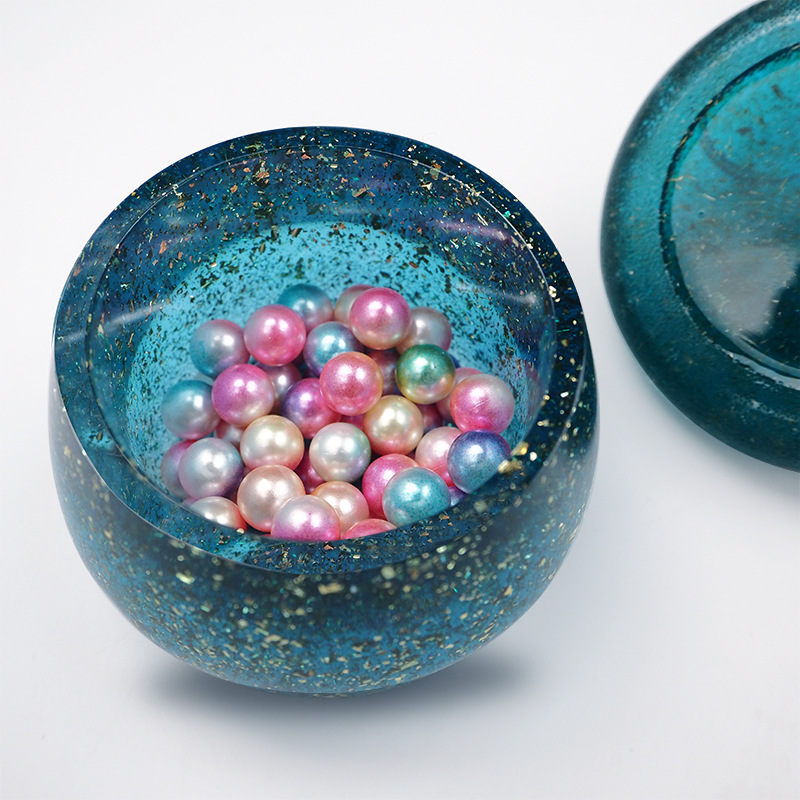 diy crystal resin mold, mushroom jar, storage box, decorative item, jewelry, resin mirror jar, bottle, silicone mold details Picture