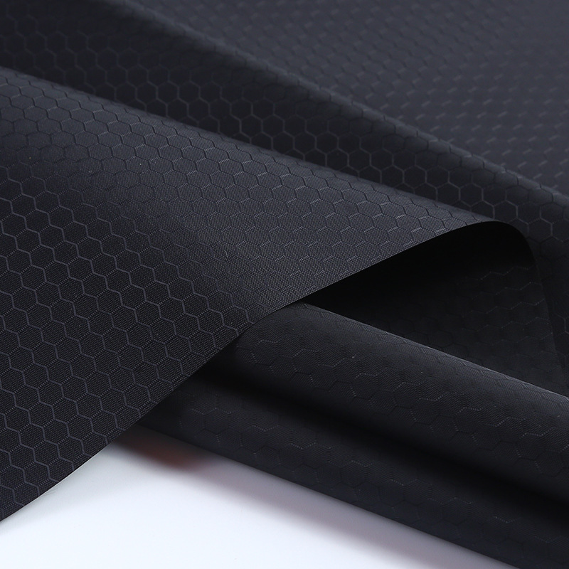 210T/230T Polyester Taff Football Lattice Pu Coated Waterproof Outdoor Bag Handbag Bag Fabric Interior Material details Picture