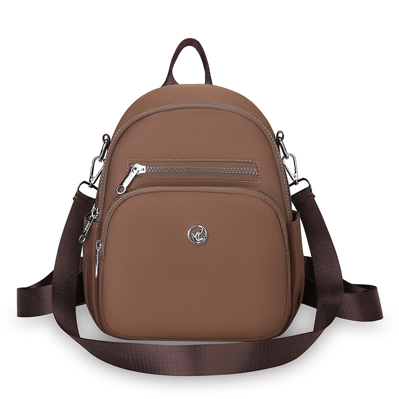 Nylon fabric backpack for women 2025 New style fashionable waterproof women's backpack Summer large-capacity canvas travel bag Item Picture