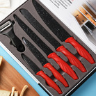 现货礼品套刀6件套日式料理厨师切肉片厨房彩色刀具套装厨师刀剪