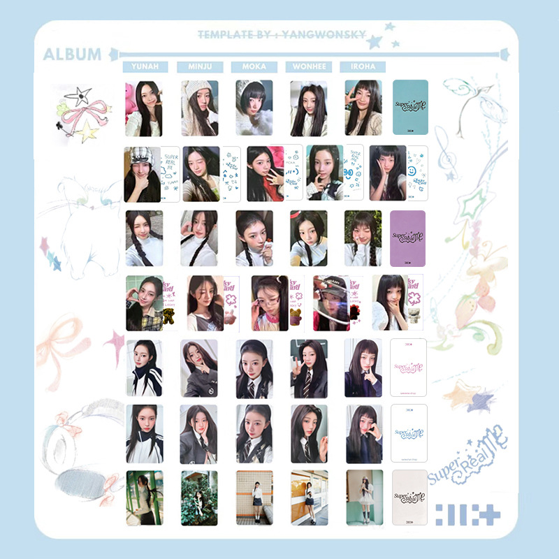 ILLIT 《Super Real Me》专辑卡 特典卡 明信片 成员个人卡 周边