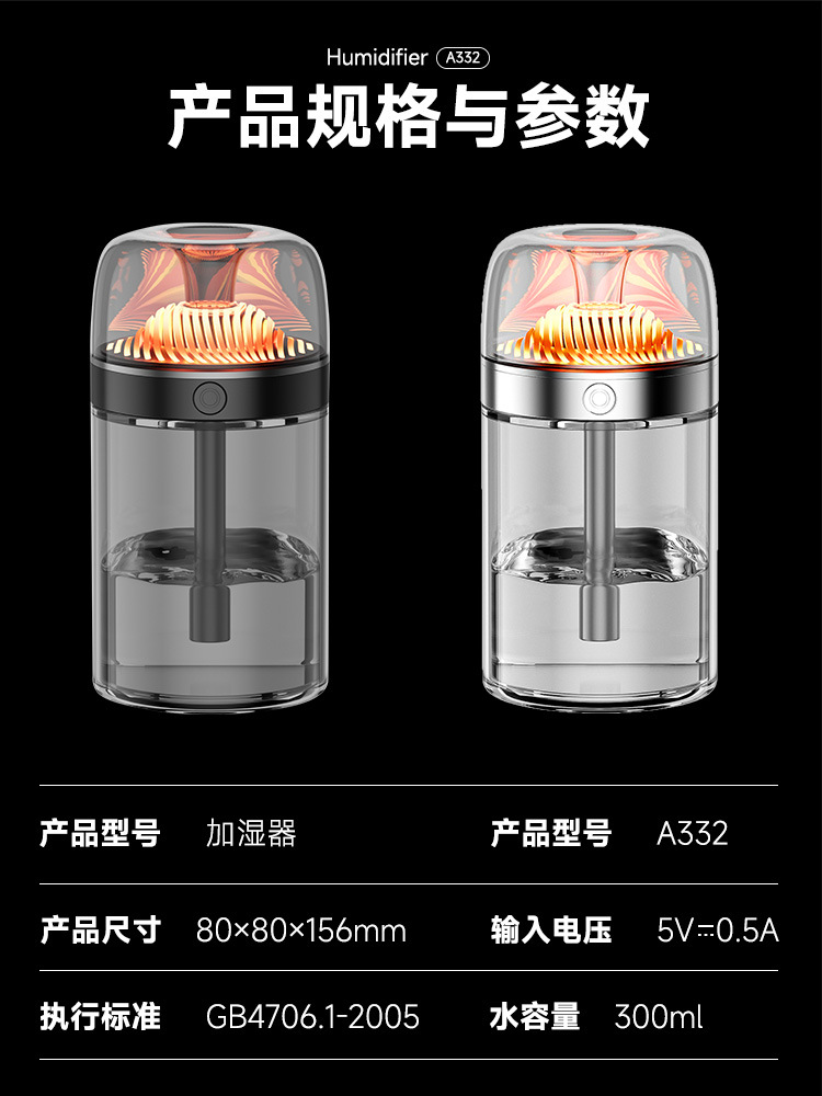 车载加湿器家用usb加湿器卧室轻静音小型办公室桌面加湿器厂家 f详情11