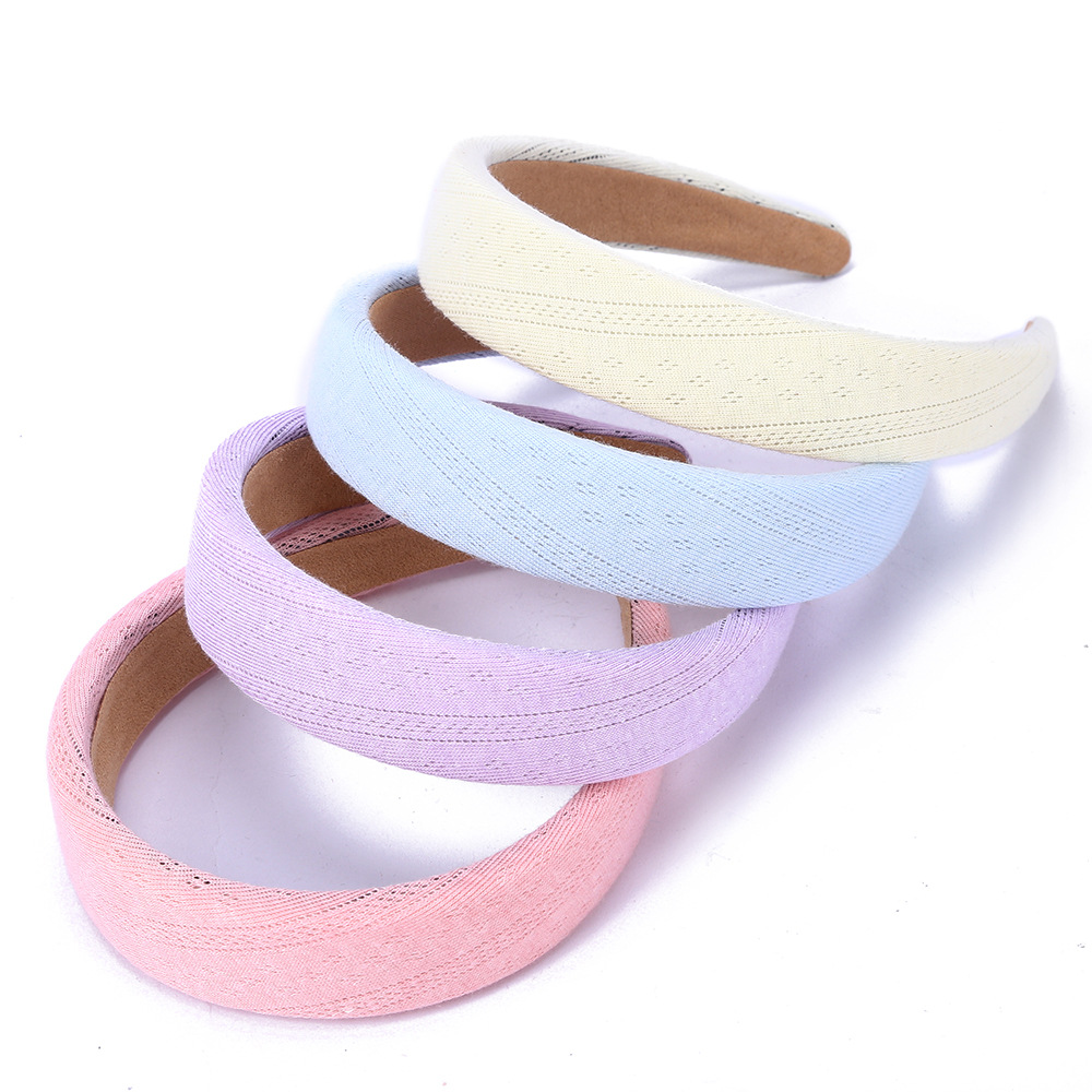 Breathable sponge head hoops literary women light head hoops beauty makeup moisture-proof hair wash magic wide edge hair hoops wholesale