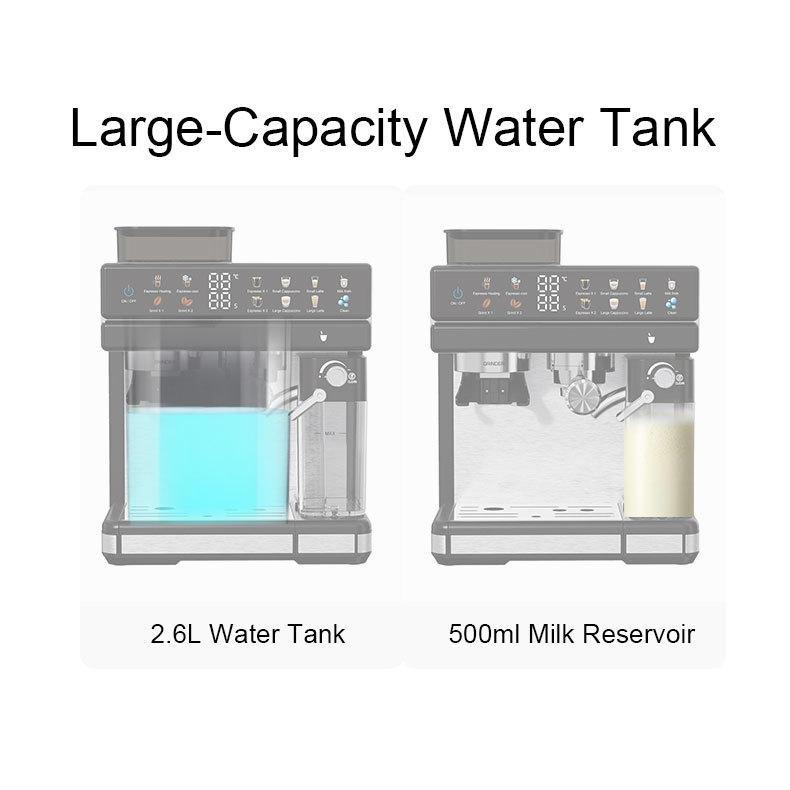 starlux意式咖啡机研磨机牛奶箱家用自动咖啡机coffee machine详情3