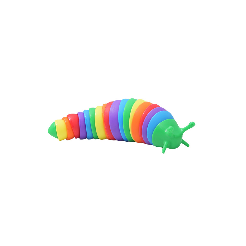 New simulation caterpillar stress-relieving toys, rainbow slugs, educational toys, desktop snails, stress-relieving and venting gadgets Item Picture