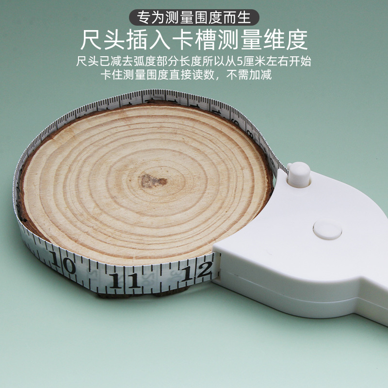 Automatic Retractable Three Gauge Y Tailor's Soft Gauge Waistline Arm Hip Gauge Handle Type Fitness Gauge details Picture
