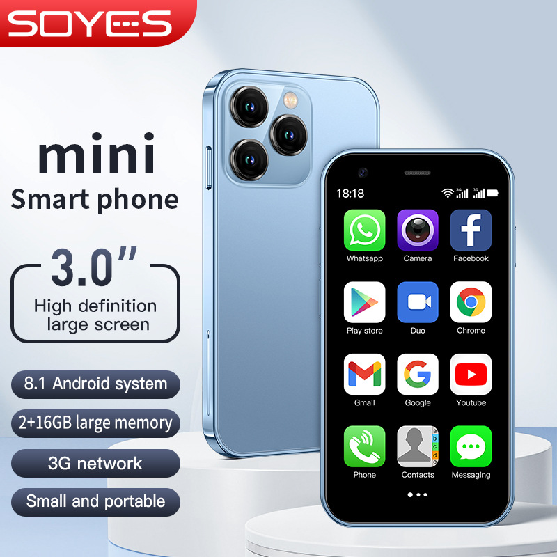 Cross-border hot Android mobile phone pocket smart phone 3G mini phone SOYES XS15 Google International Edition Specification drawing