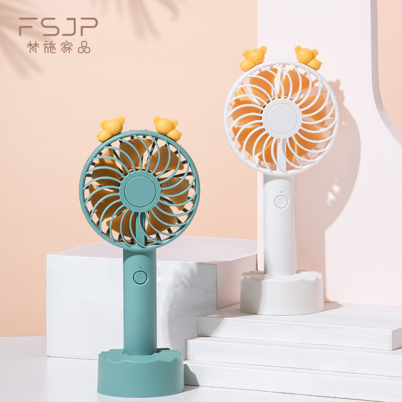 新款手持风扇 USB充电卡通小风扇随身便携学生礼品家用迷你小电扇