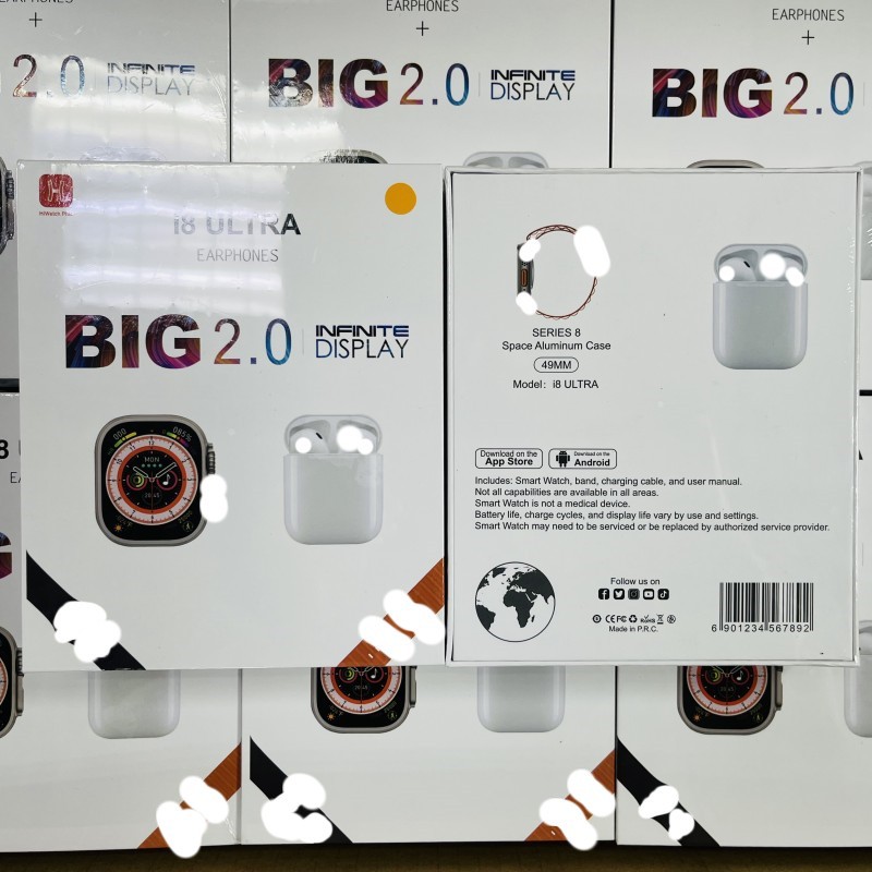 Original i8 ultra 2-in-1 smartwatch, Bluetooth headphones, dual straps, high-definition large screen hiwatchplus Application Scenario