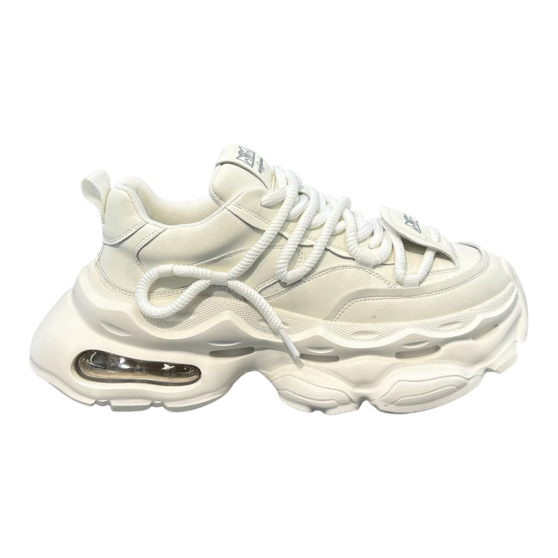 2024 new thin white sneakers, height-increasing breathable mesh shoes, men's summer thick-soled dad shoes, versatile men's shoes Item Picture