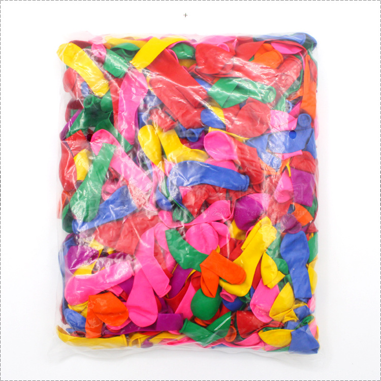 Balloon children's color size 3 mini water balls 500 decorative water vapor balls small target shooting factory supplies latex Specification image