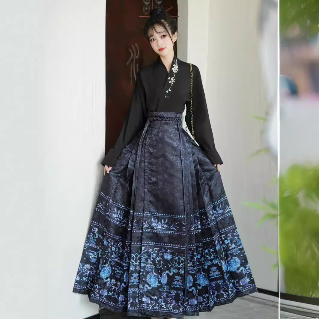 汉服/汉服女/汉家儿女/篁园/民族舞蹈服细节图