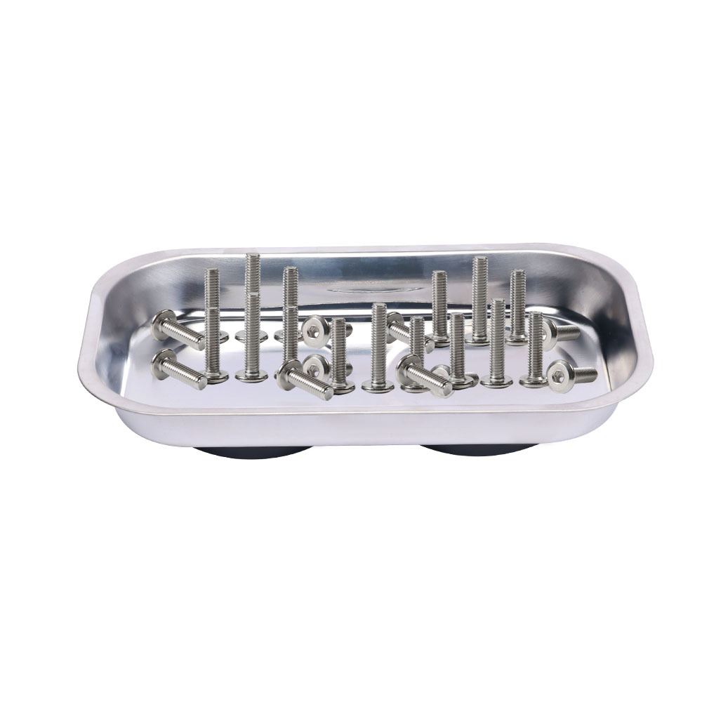 Magnetic bowls for storage tools, magnetic tool bowls, magnetic parts storage bowls, stainless steel auto repair tool storage magnetic bowls Item Picture