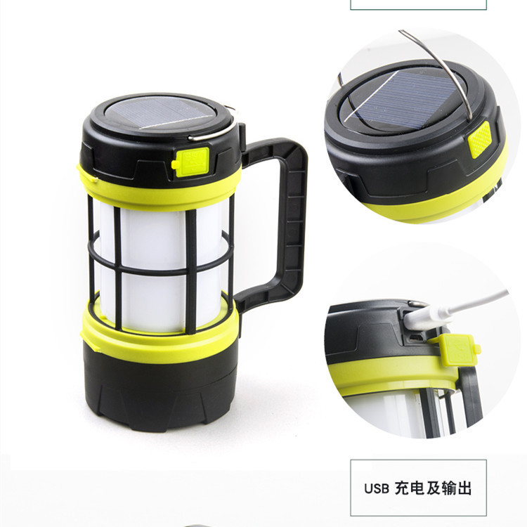 Solar-powered outdoor lighting, camping lights, horse lanterns, tent camping lights, wall-mounted ultra-bright rechargeable canopies, retro hanging lights details Picture