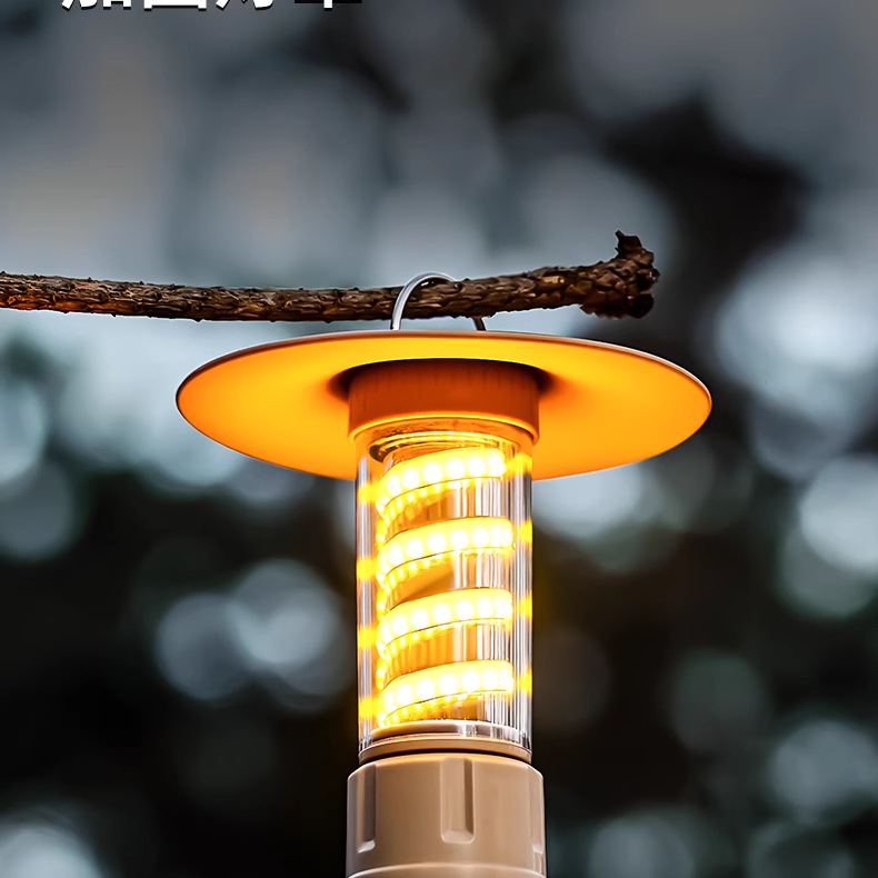 跨境新露营灯户外照明手电筒摆摊手提帐篷灯多功能充电野营氛围灯详情20