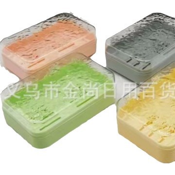 Creative flip-top soap box, balcony soap box, simple transparent plastic draining box, home dormitory soap box, bathroom Item Picture